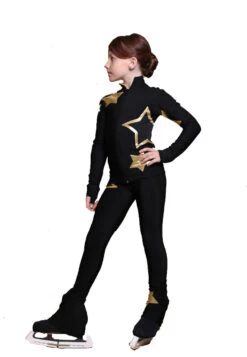 IceDress Figure Skating Jacket - Thermal - Star Sky (Black With Gold) -DUMBA Clothing Shop 06a3e9724aac 36220 69564.1601498547