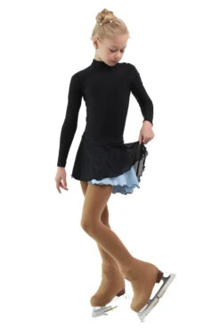 IceDress - Figure Skating Skirts - Harmony (Black With Pearl Blue ) -DUMBA Clothing Shop 0b57076c570d 50500 13808 45822.1582513409