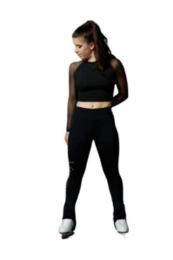 Elite Xpression - Reversible Crossed Black Shirt With Mesh Sleeve
