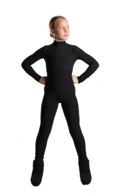 IceDress - High-Waisted Thermal Figure Skating Legging With Criss Cross Lace Design (Dark Blue)