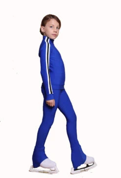 IceDress Figure Skating Jacket - Thermal - Olympus (Cornflower Blue With White Lamps)