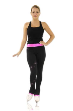 Kami-So Figure Skating Pants - Crystal Spiral Pink (20% OFF)