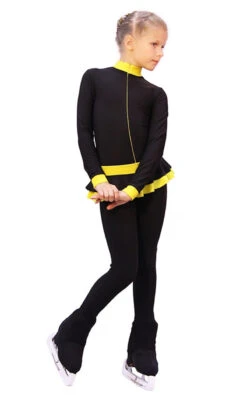 IceDress - Figure Skating Training Overalls - Valley (Black With Yellow) -DUMBA Clothing Shop 14bdc4aa3eea 78535 86798.1582497492