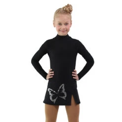 IceDress - Figure Skating Skirts - Rogue (Black With Big Butterfly ) -DUMBA Clothing Shop 16d7a2e373a0 54883 71583.1582496407