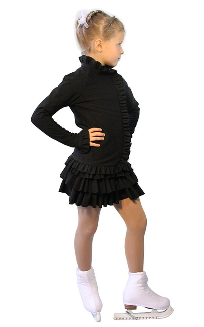 IceDress Figure Skating Outfit - Thermal - Valley (Black) 1 IceDress Figure Skating Outfit - Thermal - Valley (Black)