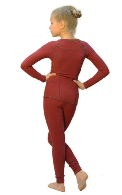 IceDress - Figure Skating Thermal Underwear (Bordeaux Melange With Grey Stitching) -DUMBA Clothing Shop 18ee2c80ad94 16454 74679.1582444547
