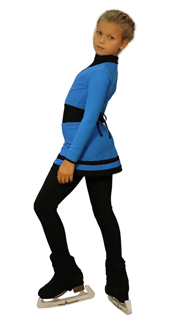 IceDress - Figure Skating Skirts -Line (Blue And Black) 2 IceDress - Figure Skating Skirts -Line (Blue And Black) - Image 2