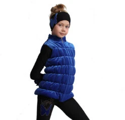 IceDress Figure Skating Vest - Thermal - Velvet (Cornflower)