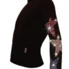 Figure Skating Jacket - "Stars Trio" Rhinestones Applique