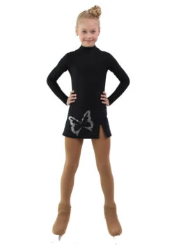 IceDress - Figure Skating Skirts - Rogue (Black With Big Butterfly ) -DUMBA Clothing Shop 1c44e22b2899 38119 03947 15795.1582519598
