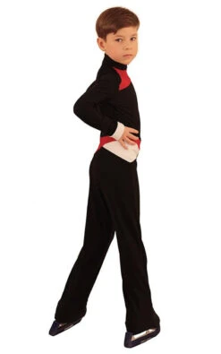 IceDress - Figure Skating Training Overalls For Boys - Skating (Black,Red And White) -DUMBA Clothing Shop 20186532feff 06830 57353.1582465312