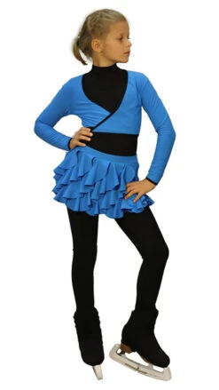 IceDress Figure Skating Outfit - Thermal - Butterfly (Blue)