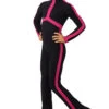 IceDress - Figure Skating Training Overalls - Sport Style (Dark Gray-Blue With Fuchsia)