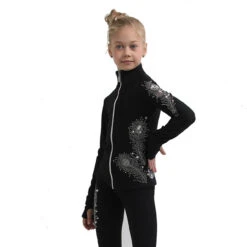 IceDress Figure Skating Jacket - Thermal - Firebird (Black) -DUMBA Clothing Shop 2 97902 76020 83618.1582517738