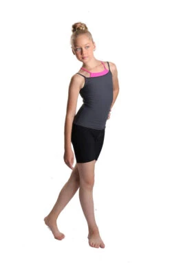 IceDress - Two-color Figure Skating Cami Top (Grey And Pink) -DUMBA Clothing Shop 3.1672310759 44287.1672314484