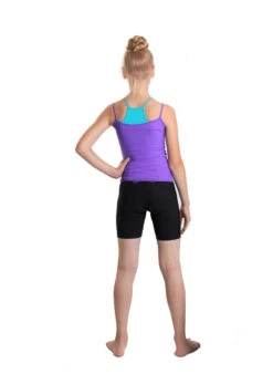 IceDress - Two-color Figure Skating Cami Top (Purple And Turquoise) -DUMBA Clothing Shop 3.1672310794 03113.1672314491