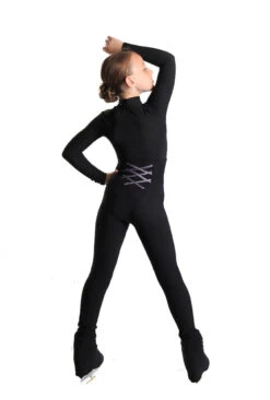 IceDress - High-Waisted Thermal Figure Skating Legging With Criss Cross Lace Design (Lilac) -DUMBA Clothing Shop 3.1672311240 44526.1672314566