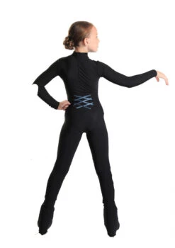 IceDress - High-Waisted Thermal Figure Skating Legging With Criss Cross Lace Design (Dark Blue) -DUMBA Clothing Shop 3.1672311320 67107.1672314580
