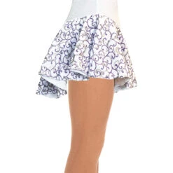 Jerry's 318 Swirl Figure Skating Skirts - White