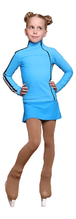 IceDress Figure Skating Skirt - Thermal - Olympus (Blue With Black Lamps) -DUMBA Clothing Shop 362c259095db 38179 96300.1601493886