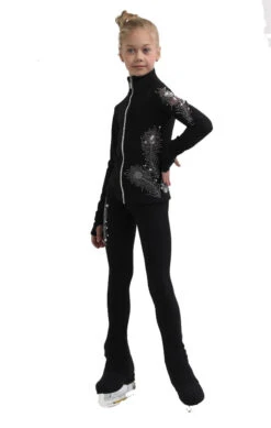 IceDress Figure Skating Jacket - Thermal - Firebird (Black) -DUMBA Clothing Shop 3 02612 81763 62383.1582517737