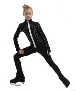 IceDress Figure Skating Pants - Thermal - Kant (Black With White) -DUMBA Clothing Shop 3 06533 30056.1582432560