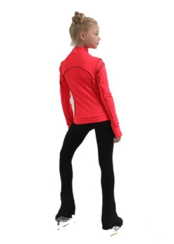 IceDress Figure Skating Jacket - Thermal - Kant (Hot Coral With Black) -DUMBA Clothing Shop 3 68514 68677 19282.1582518130