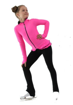IceDress Figure Skating Jacket - Thermal - Minx (Hot Pink With Black) -DUMBA Clothing Shop 3 88924 84013.1582443121