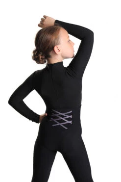 IceDress - High-Waisted Thermal Figure Skating Legging With Criss Cross Lace Design (Lilac) -DUMBA Clothing Shop 4.1672311243 55438.1672314566