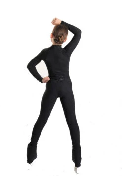 IceDress - High-Waisted Thermal Figure Skating Legging With Criss Cross Lace Design (Black) -DUMBA Clothing Shop 4.1672311285 26328.1672314573