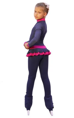 IceDress - Figure Skating Training Overalls - Valley (Grey-Dark Blue With Fuchsia) -DUMBA Clothing Shop 429423fca34f 12076 39921.1582471775
