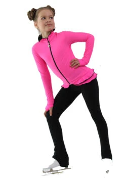 IceDress Figure Skating Jacket - Thermal - Minx (Hot Pink With Black) -DUMBA Clothing Shop 4 21208 84522 40835.1582512290