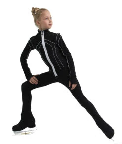 IceDress Figure Skating Pants - Thermal - Kant (Black With White) -DUMBA Clothing Shop 4 21672 35987 92700.1582512921