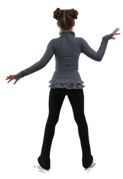 IceDress Figure Skating Jacket - Thermal - Minx (Light Grey, Pink, Black) -DUMBA Clothing Shop 4 24416 05714 00438.1582512329