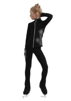 IceDress Figure Skating Jacket - Thermal - Firebird (Black) -DUMBA Clothing Shop 4 87698 18567 70485.1582517737