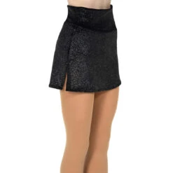 Jerry's 514 Shimmer Velvet Box Figure Skating Skirts - Black