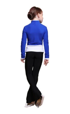IceDress Figure Skating Jacket - Thermal - Benefit (Cornflower Blue With White And Black) -DUMBA Clothing Shop 5160878da1d0 48953 93855.1601477566