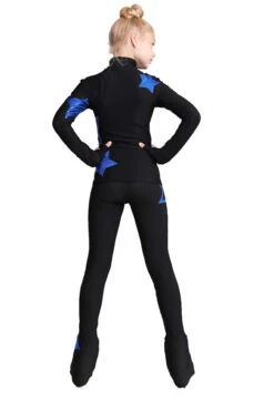 IceDress Figure Skating Pants - Thermal - Star Sky (Black With Cornflower Blue) -DUMBA Clothing Shop 55f9e806551d 64424 66906 90256.1601469343