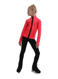 IceDress Figure Skating Jacket - Thermal - Kant (Hot Coral With Black) -DUMBA Clothing Shop 5 12203 92487 99748.1582518130
