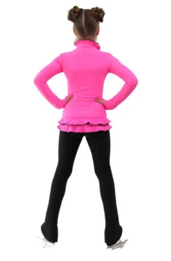 IceDress Figure Skating Jacket - Thermal - Minx (Hot Pink With Black) -DUMBA Clothing Shop 5 74343 09773.1582443121