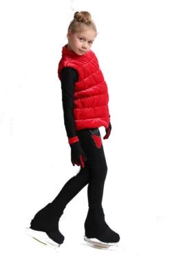 IceDress Figure Skating Vest - Thermal - Velvet (Red)