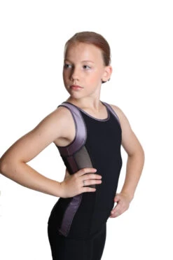 Icedress - Racerback Tank And Shorts (Black And Lilac) -DUMBA Clothing Shop 6.1672313797 64793.1672314829