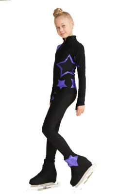 IceDress Figure Skating Jacket - Thermal - Star Sky (Black With Purple) -DUMBA Clothing Shop 603a9a270325 83956 27678.1601498548