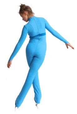 IceDress Figure Skating Overalls - Thermal - Style (Blue With Velvet Trim) -DUMBA Clothing Shop 60c70de5994e 18825 32599 23118.1582457984