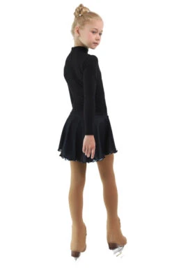 IceDress - Figure Skating Skirts - Harmony (Black With Pearl Blue ) -DUMBA Clothing Shop 6355bd38c3f8 34600 07577.1582480331