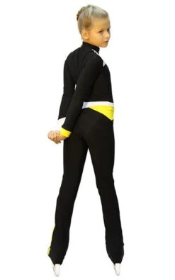 IceDress - Figure Skating Training Overalls - Skating (Black, Yellow And White) -DUMBA Clothing Shop 638cf81372cd 16495 41724.1582485852