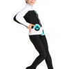 IceDress Figure Skating Jacket - Thermal - Bubble Gum (Black, White, Turquoise)