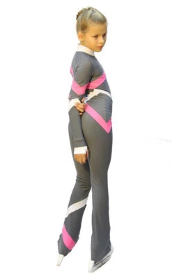 IceDress - Figure Skating Training Overalls - Quad (Light Grey, Pink And White) -DUMBA Clothing Shop 7988df1093e2 18512 54320.1582475929