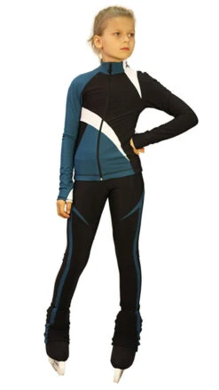 IceDress - IceDress Figure Skating Outfit - Thermal - Split (10% OFF, Size CXL, Turquoise)
