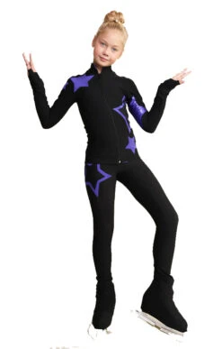 IceDress Figure Skating Jacket - Thermal - Star Sky (Black With Purple) -DUMBA Clothing Shop 936ea64556a1 91868 68633.1601498549